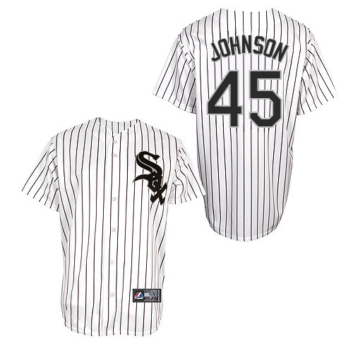 Erik Johnson #45 Youth Baseball Jersey-Chicago White Sox Authentic Home White Cool Base MLB Jersey